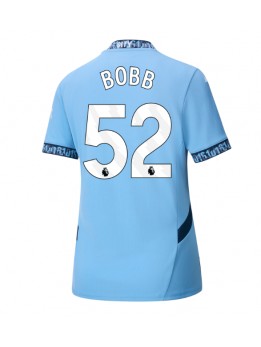 Manchester City Oscar Bobb #52 Replika Hemmakläder Dam 2024-25 Kortärmad